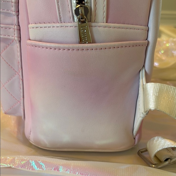 Loungefly Pink and White Mini Backpack with Bow-Firm price! - Picture 7 of 11